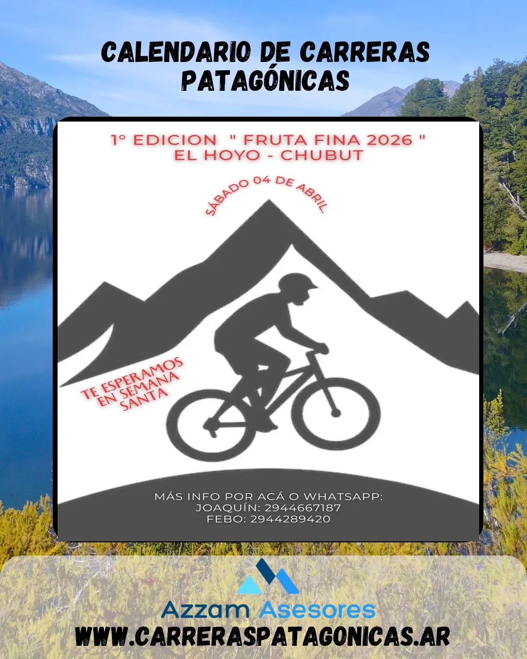 Flyer de Carrera de MTB Fruta Fina 2026