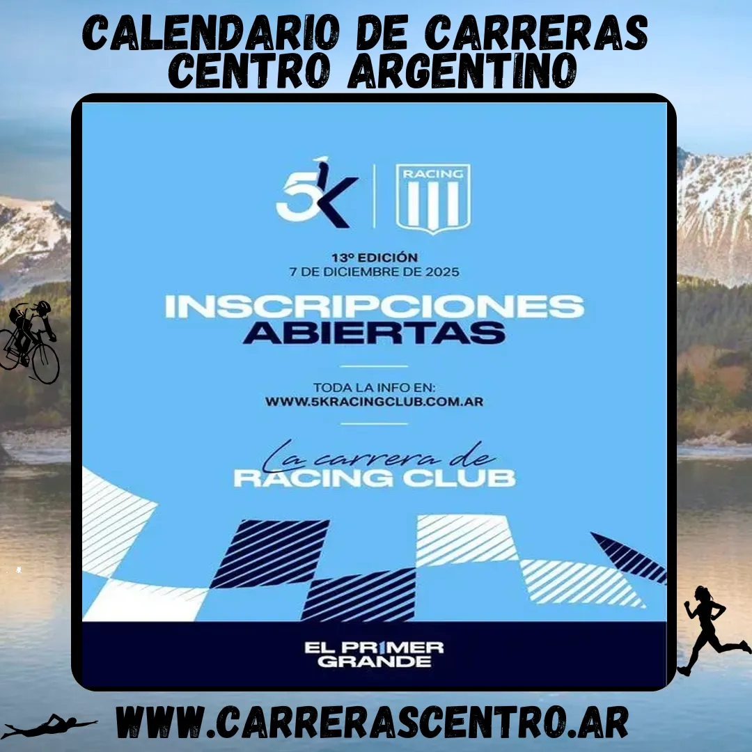 Flyer de Carrera de Racing Club 2025