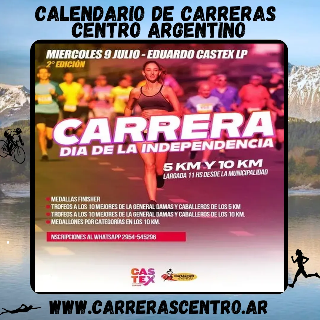 Flyer de Carrera Día de la Independencia 2025