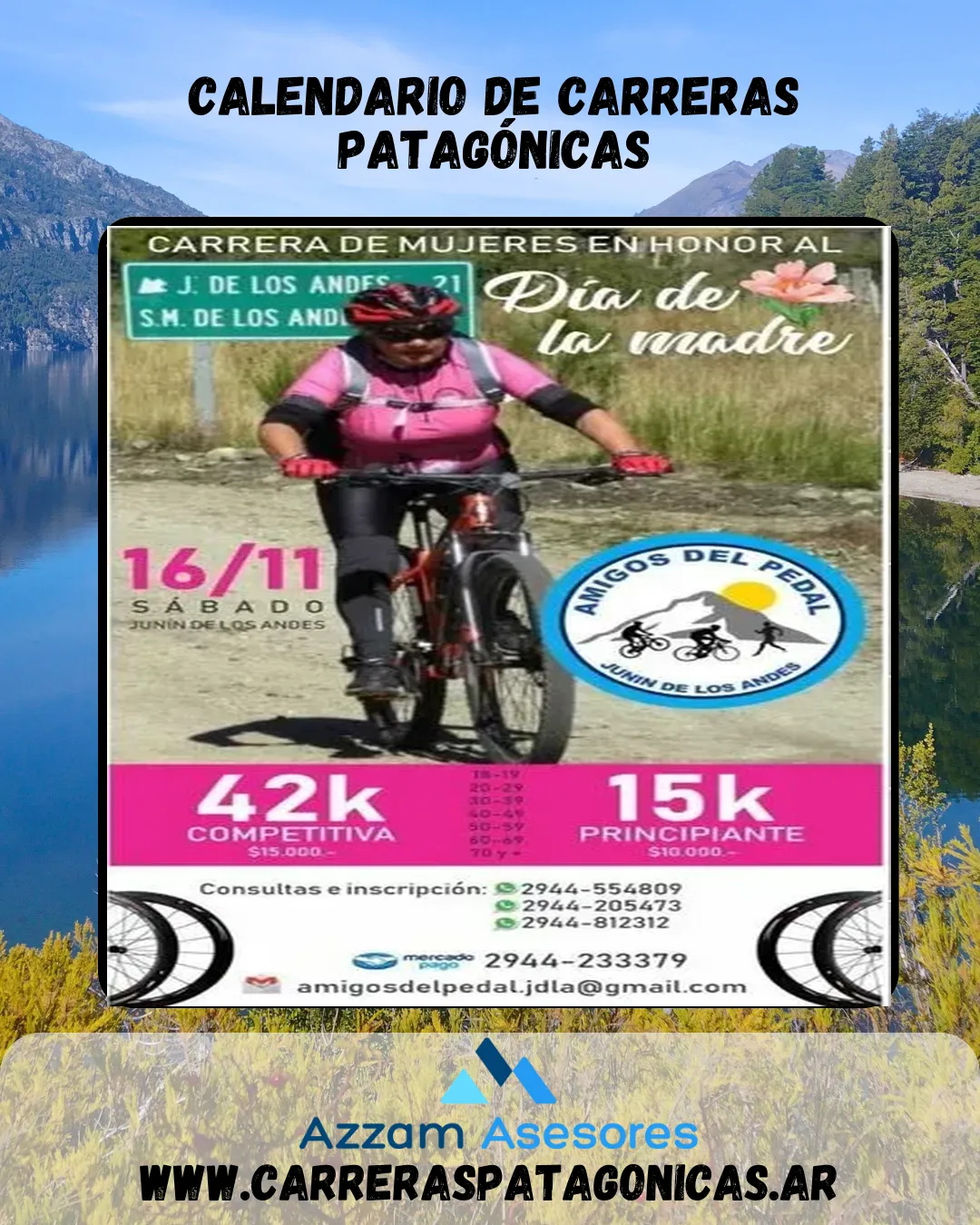 Flyer de Carrera Día de la Madre 2024