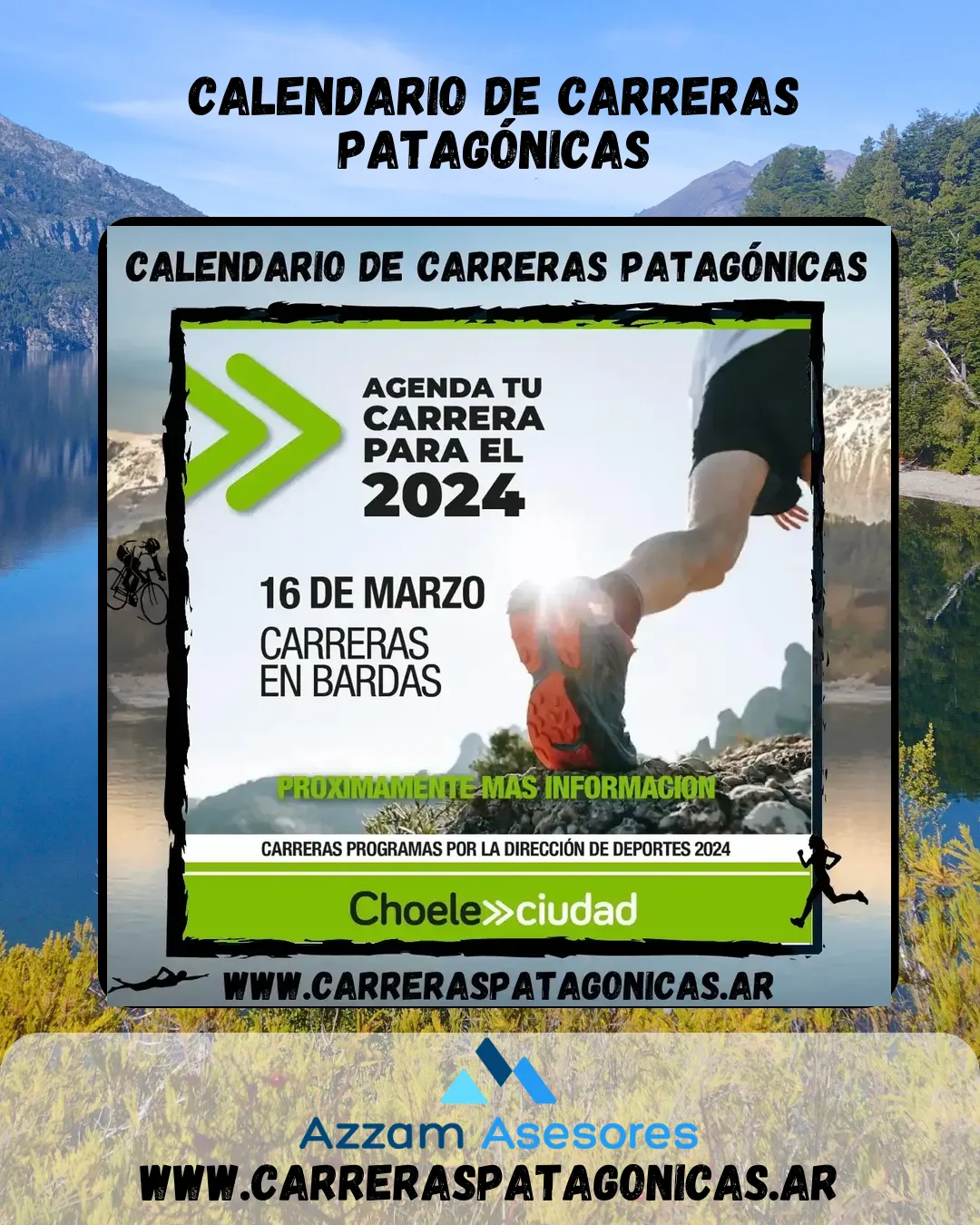 Flyer de Carrera en Bardas 2024