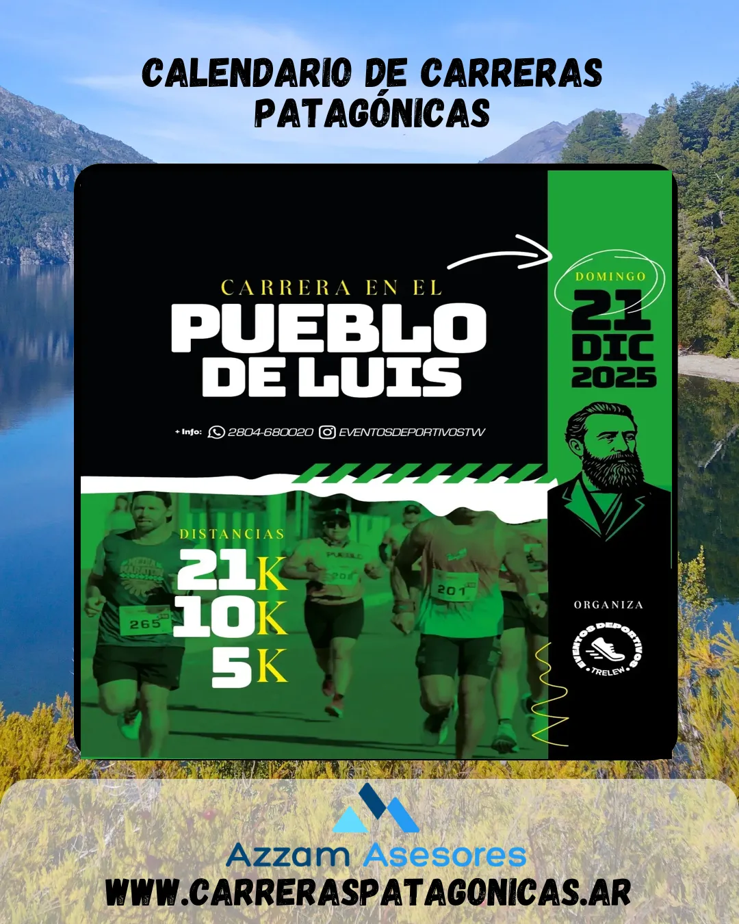 Flyer de Carrera en el Pueblo de Luis 2025