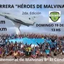 Flyer de Carrera Héroes de Malvinas 2026