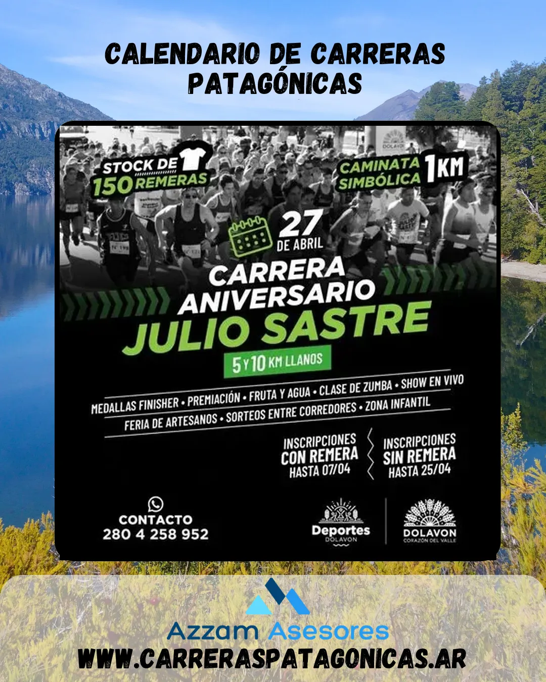 Flyer de CARRERA JULIO SASTRE 2025