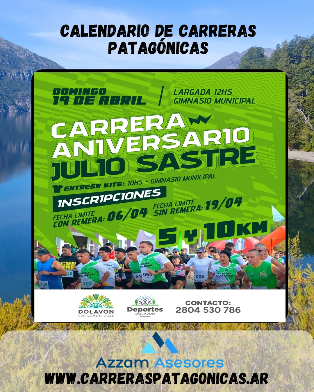 Flyer de CARRERA JULIO SASTRE 2026