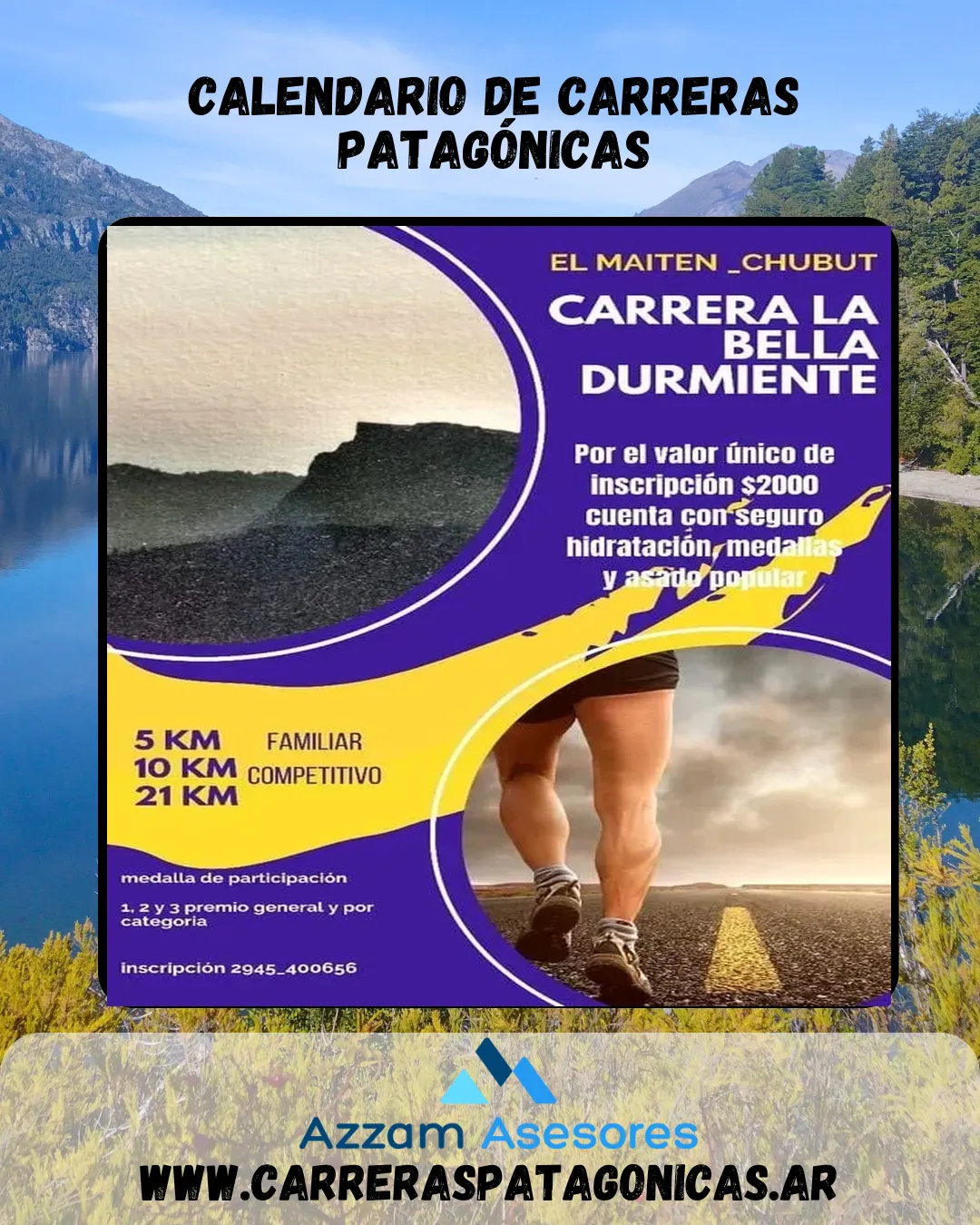 Flyer de CARRERA LA BELLA DURMIENTE 2022