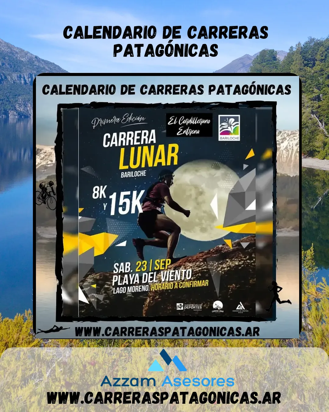 Flyer de Carrera Lunar 2023