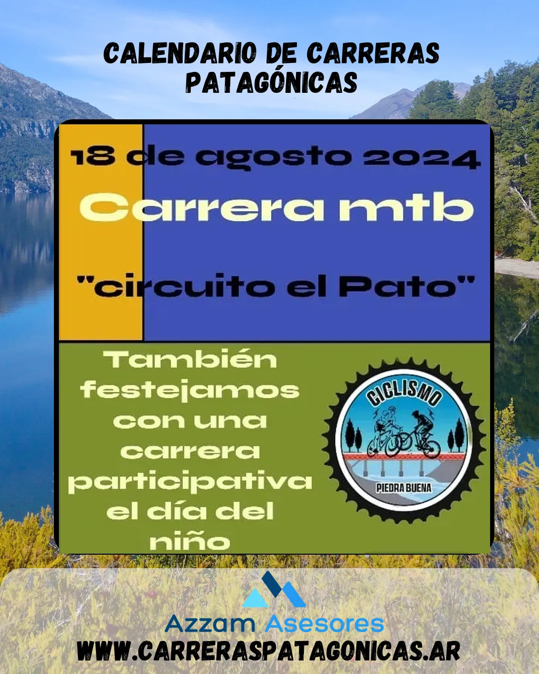 Flyer de Carrera MTB Circuito el Pato 2024
