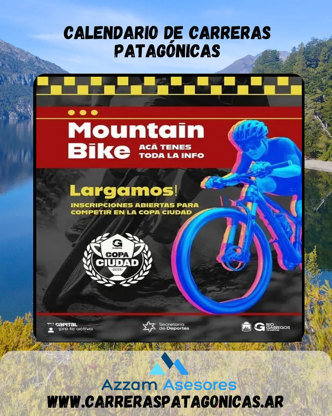 Flyer de Carrera MTB Copa Ciudad 2025