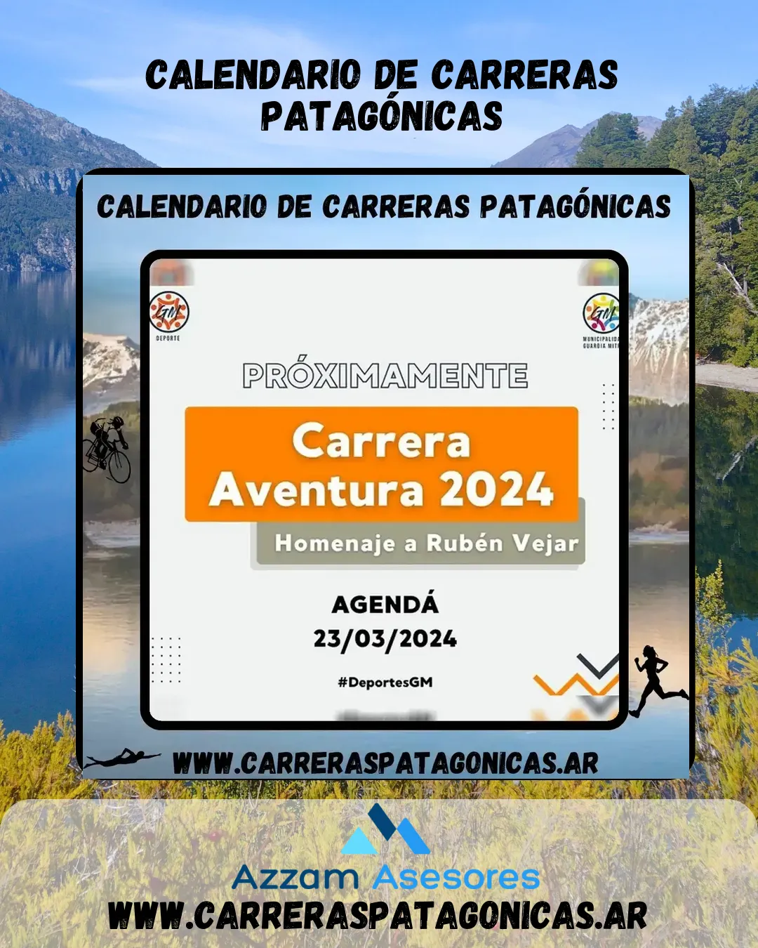 Flyer de Carrera Nocturna de Aventura 2024