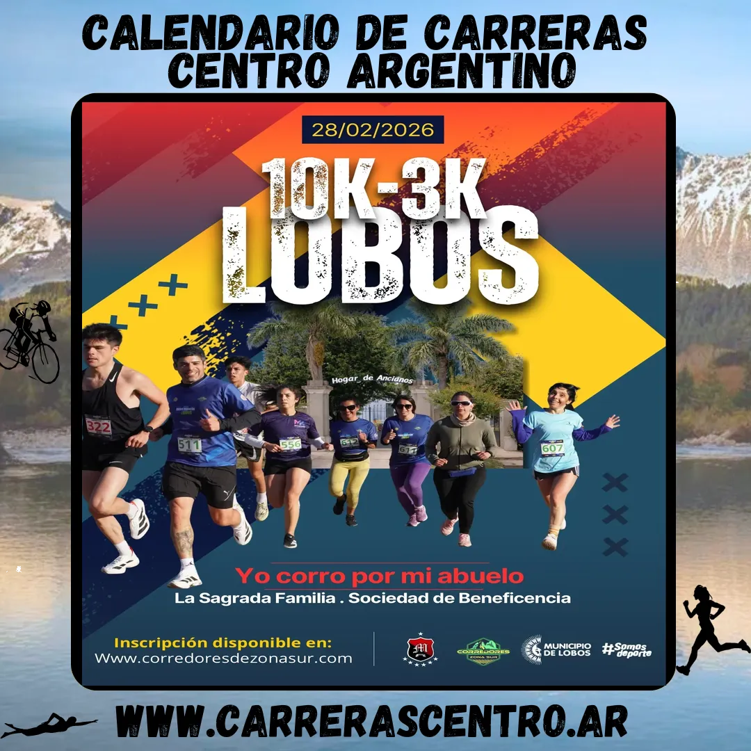 Flyer de Carrera Nocturna Lobos 2026