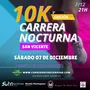 Flyer de Carrera Nocturna San Vicente 2024
