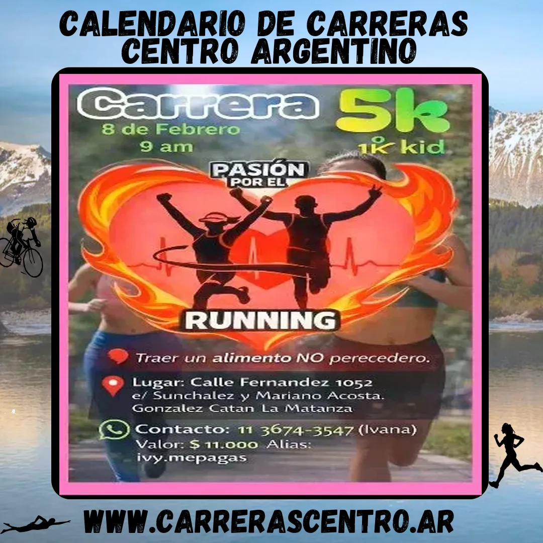 Flyer de Carrera Pasión por el Running 2026