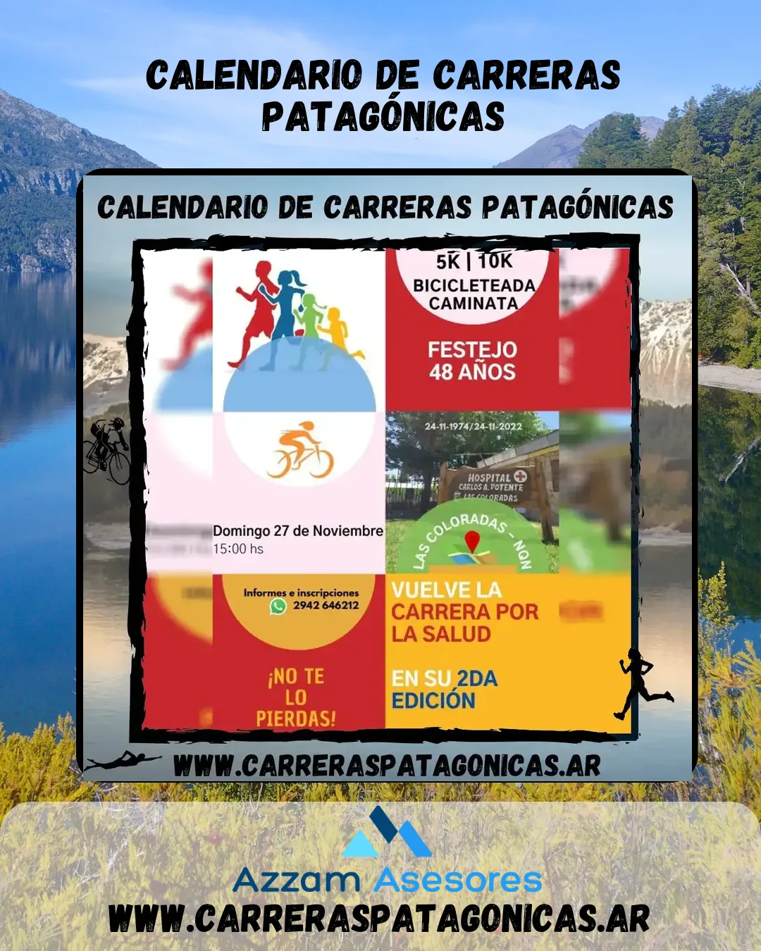 Flyer de Carrera por la Salud 2022