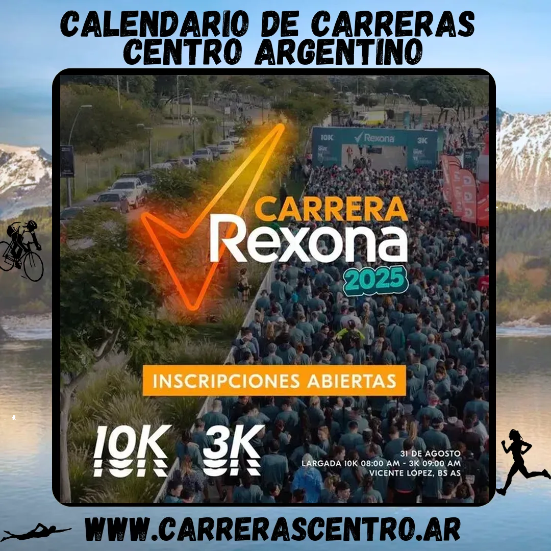Flyer de Carrera Rexona 2025