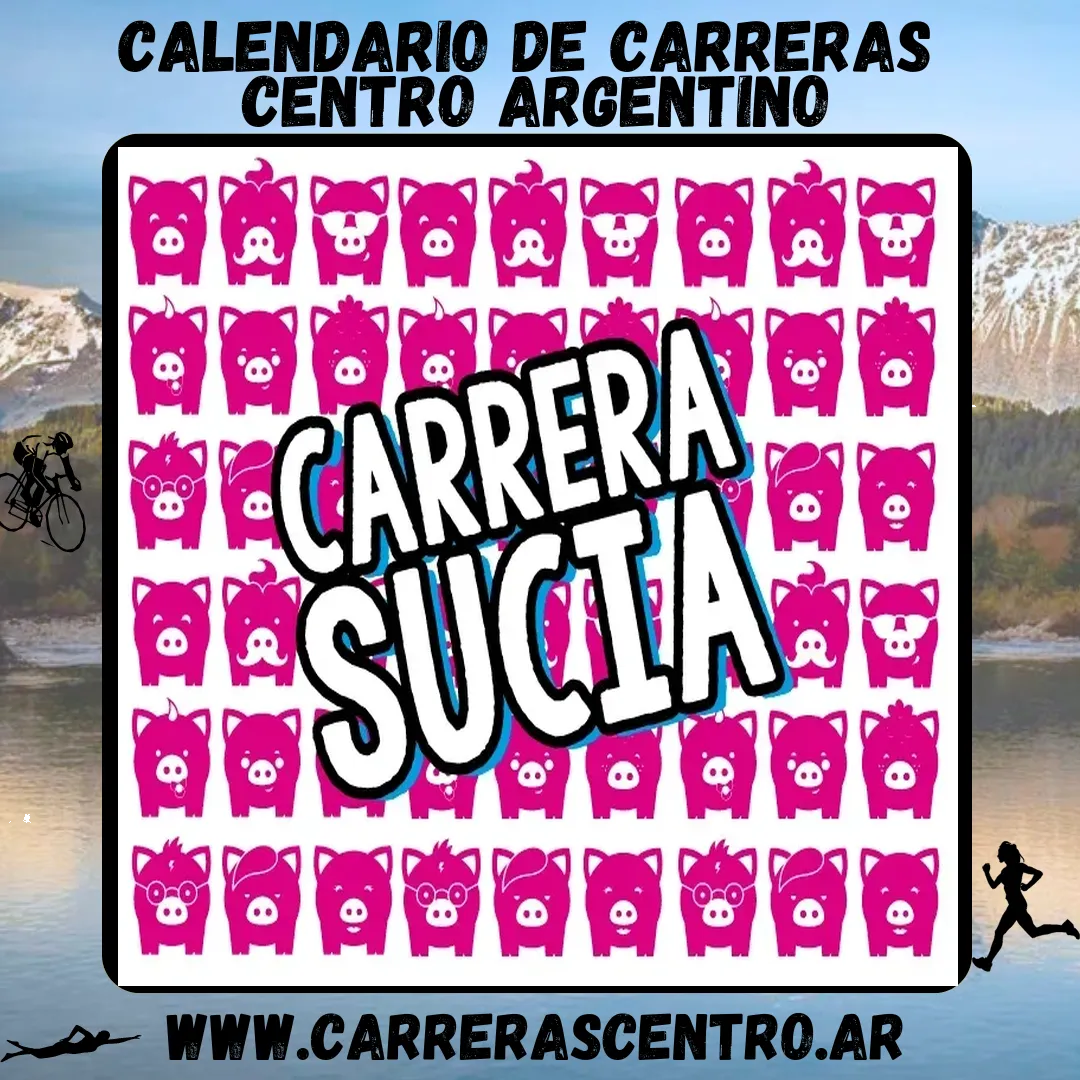 Flyer de Carrera Sucia – Escobar 2025