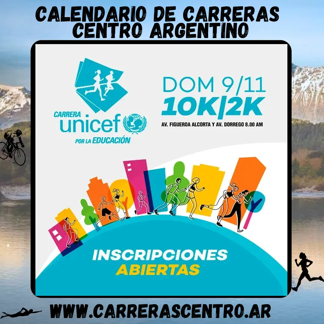 Flyer de Carrera UNICEF por la Educación 2025