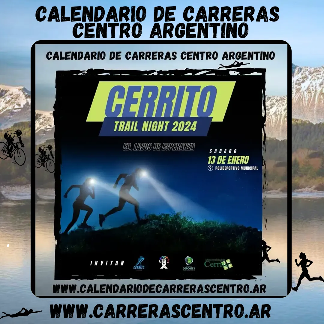 Flyer de Cerrito Trail Night 2024