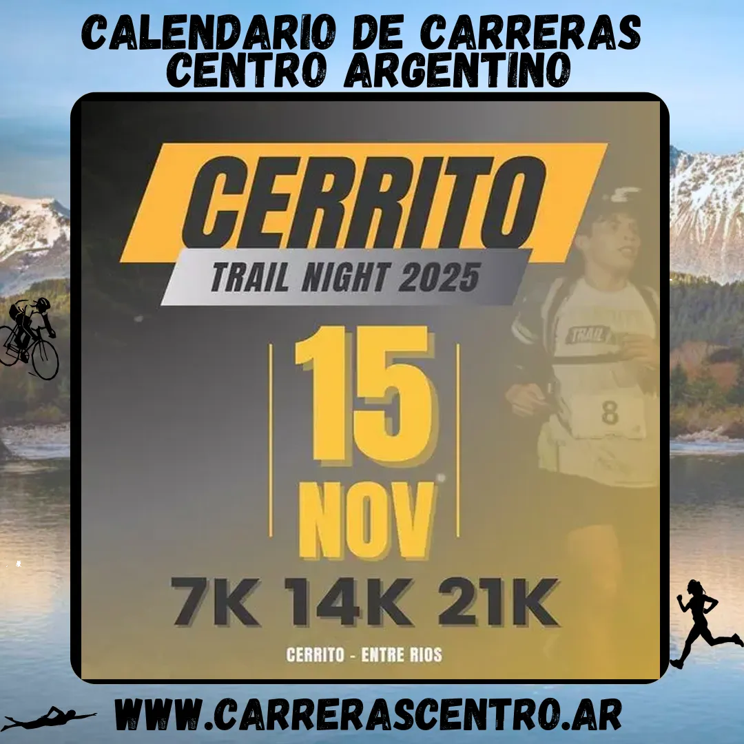 Flyer de Cerrito Trail Night 2025