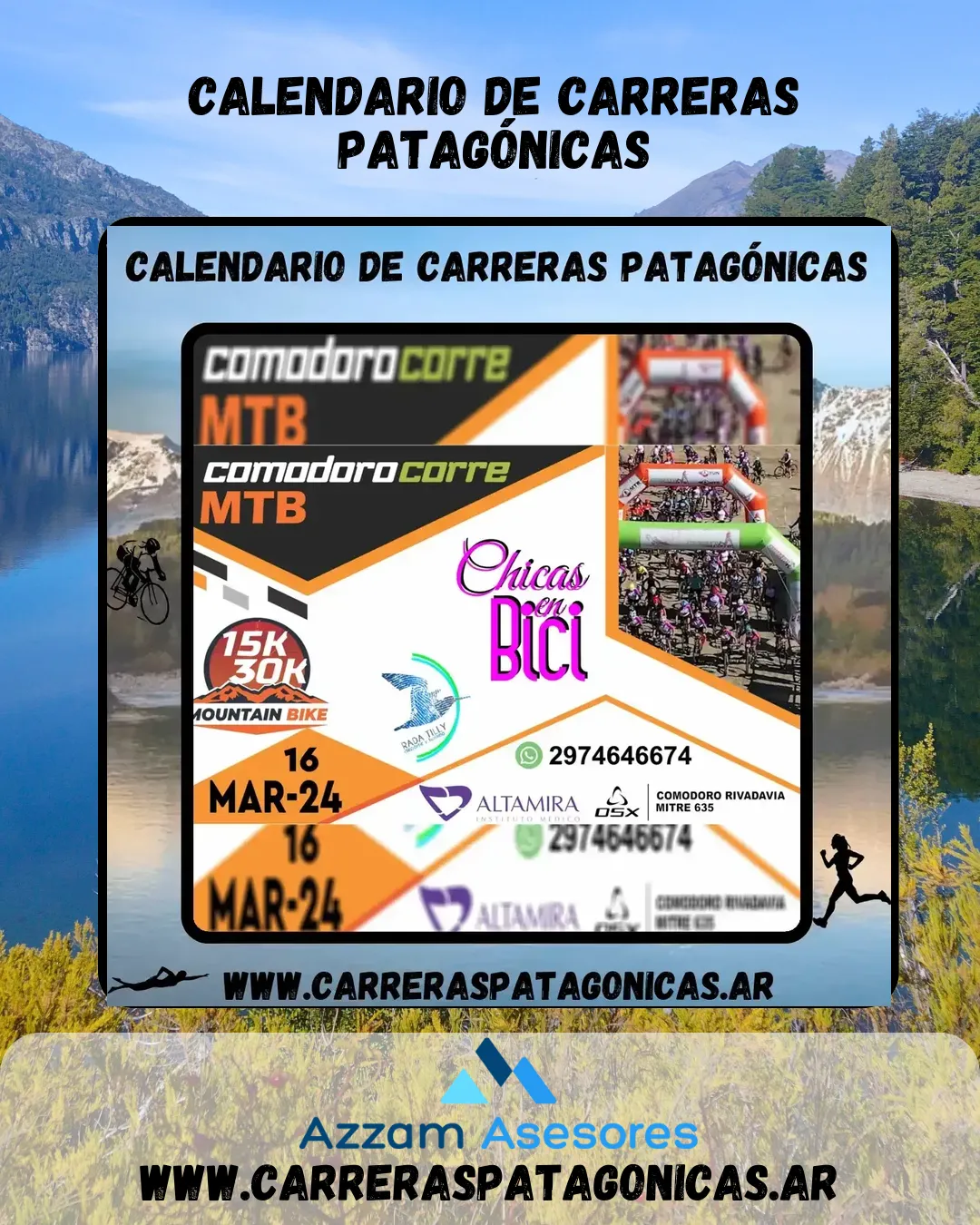Flyer de Chicas en Bici 2024