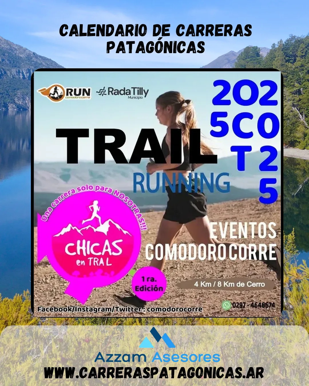 Flyer de Chicas en Trail 2025