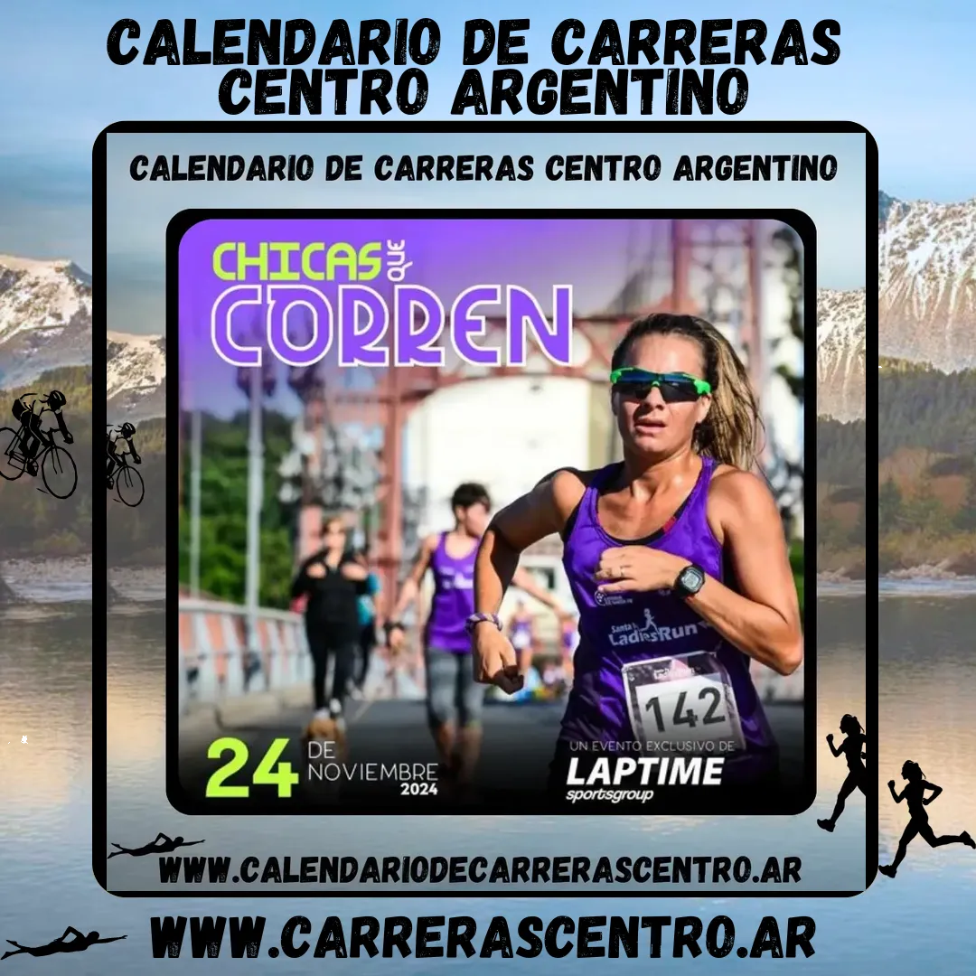 Flyer de Chicas que Corren 2024
