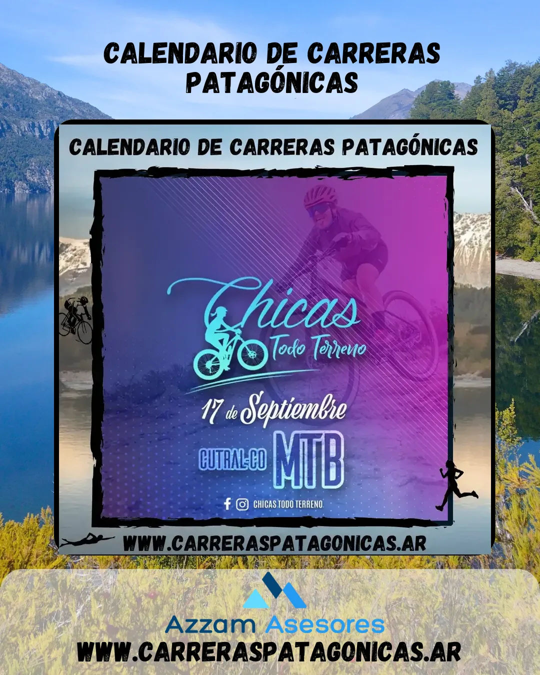 Flyer de Chicas todo terreno MTB 2023