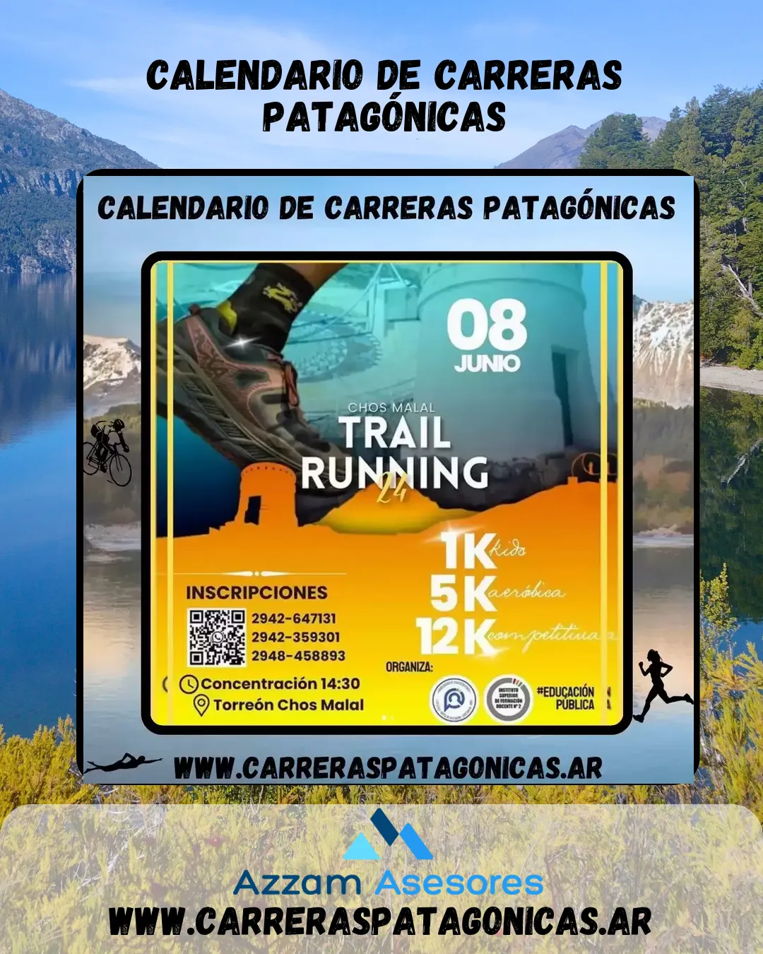 Flyer de Chos Malal Trail Running 2024
