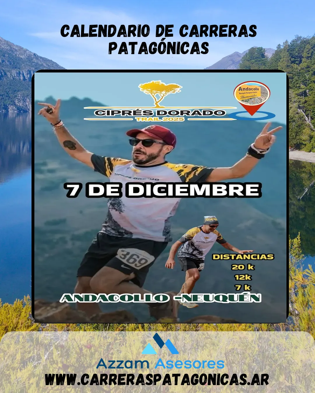 Flyer de Ciprés Dorado Trail 2025