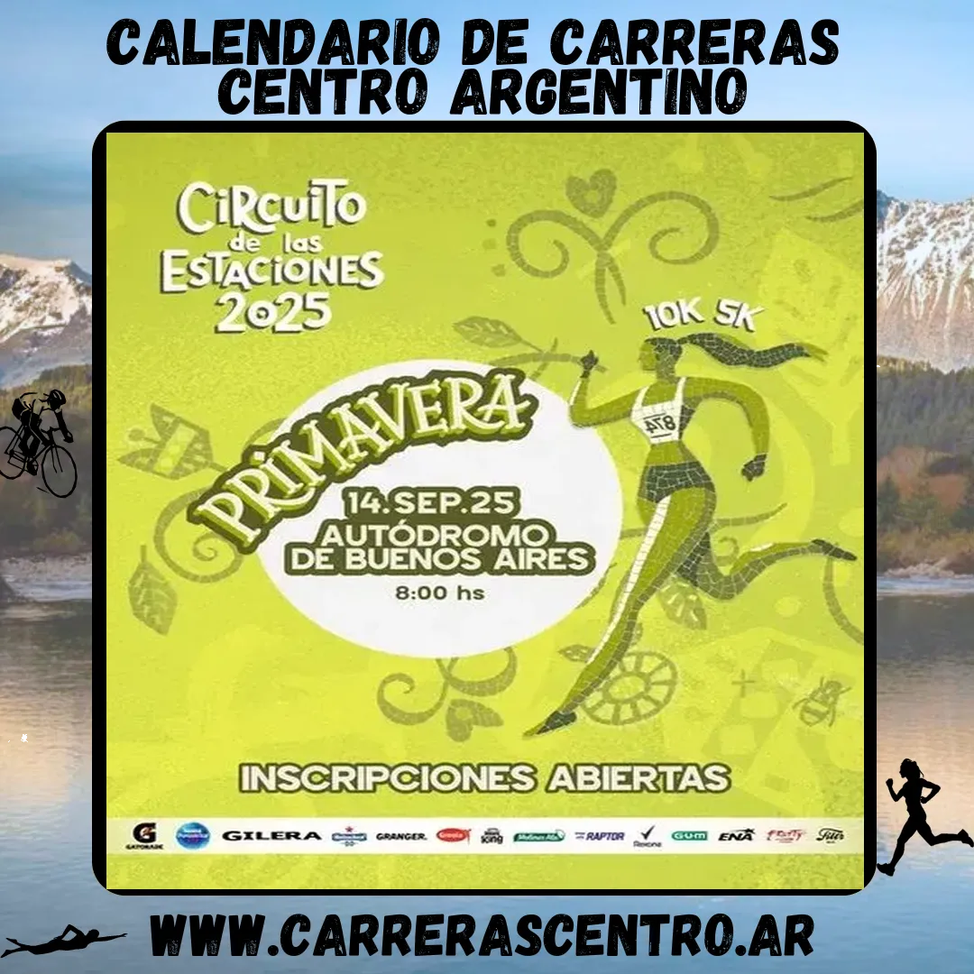 Flyer de Circuito de las Estaciones 2025 – Primavera 2025