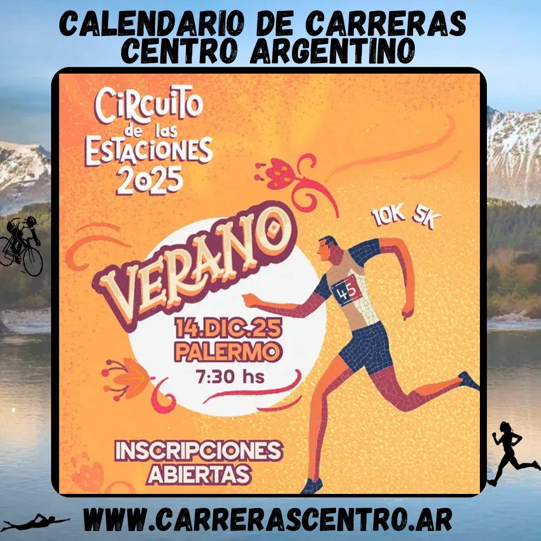 Flyer de Circuito de las Estaciones VERANO 2025