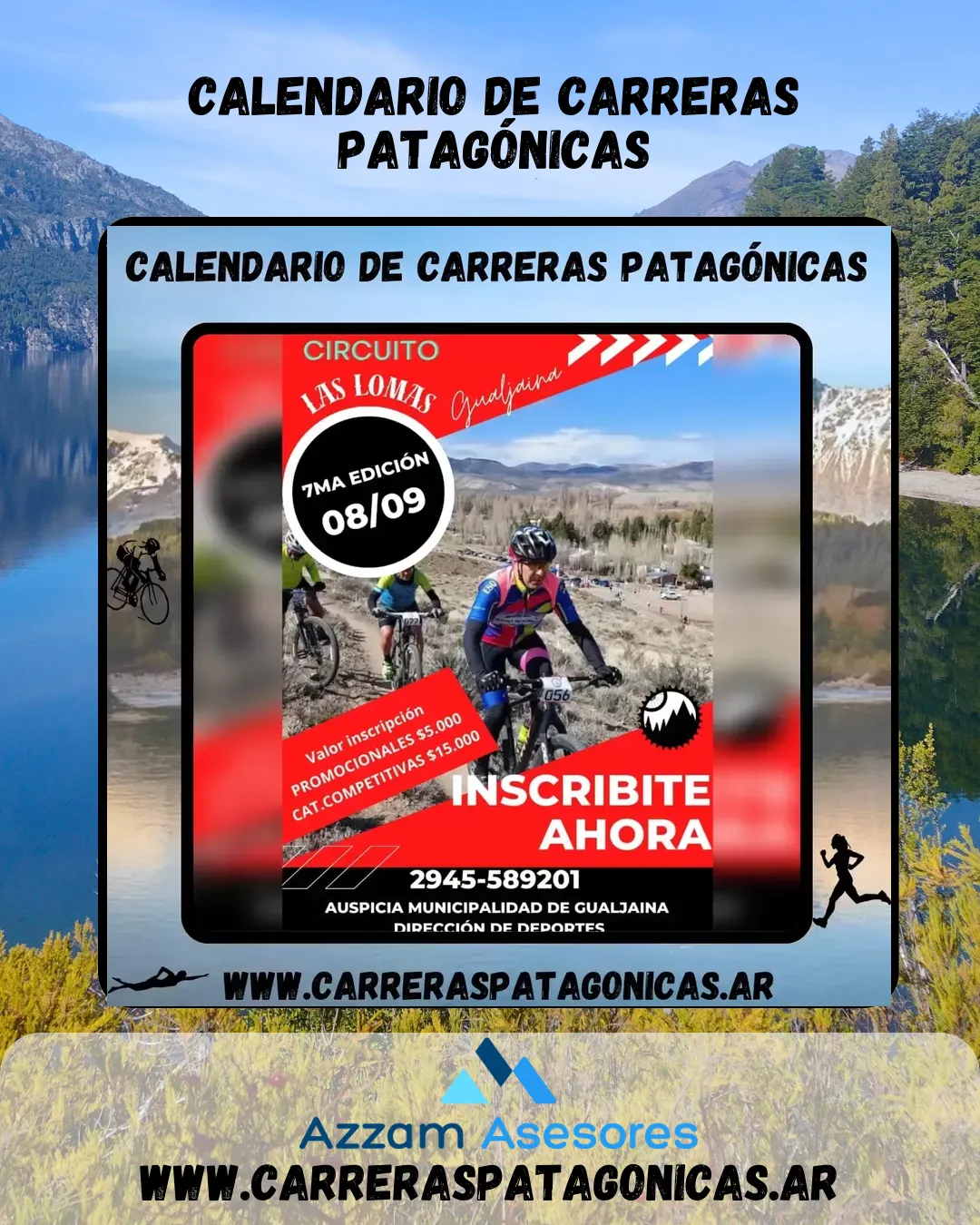 Flyer de Circuito «Las Lomas» MTB 2024