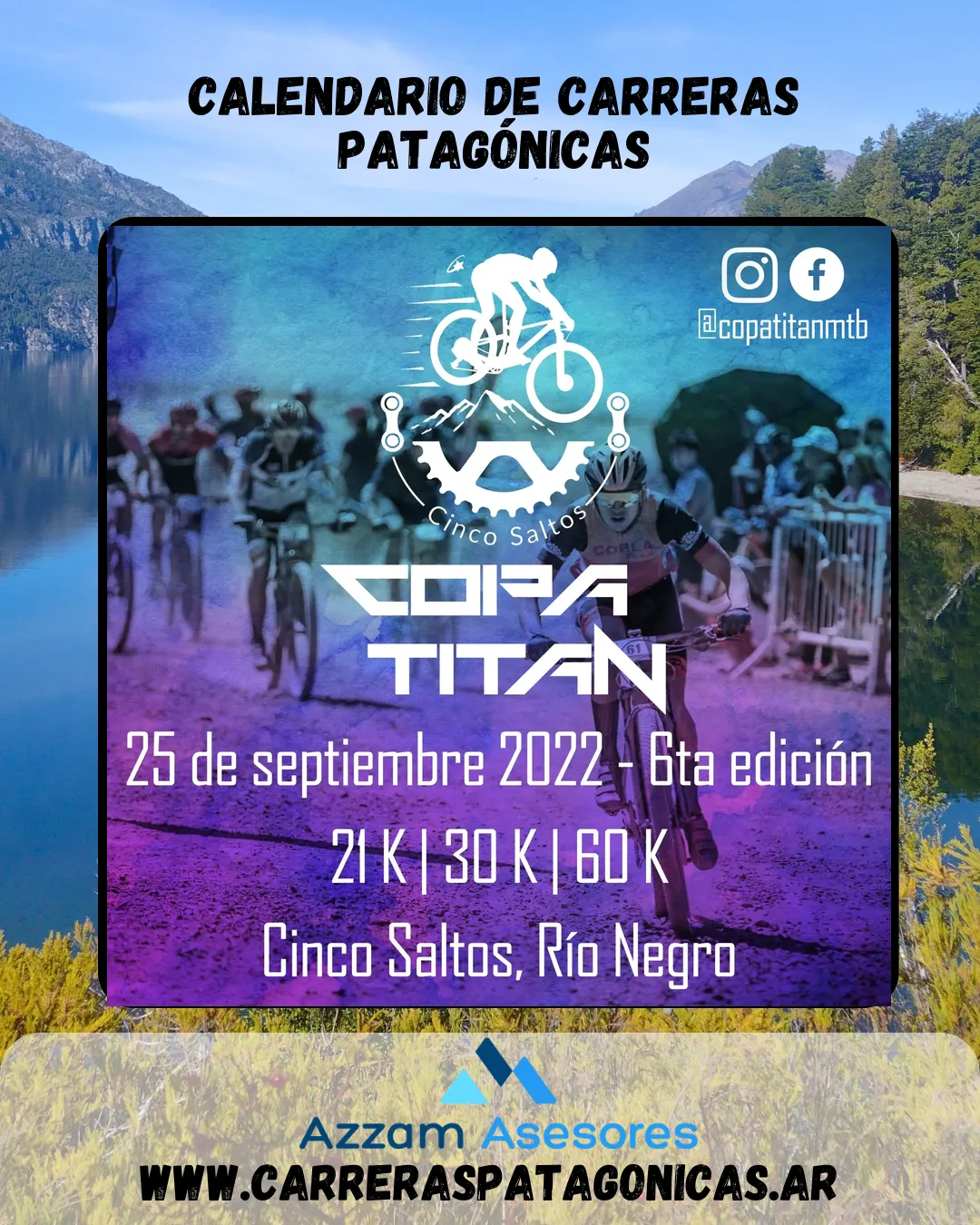 Flyer de Copa Titan MTB 2022