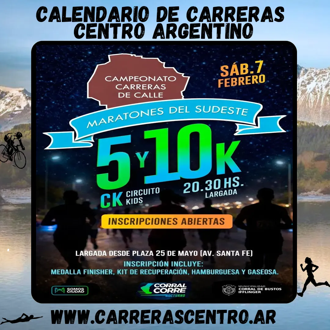 Flyer de Corral Corre Nocturno 2026