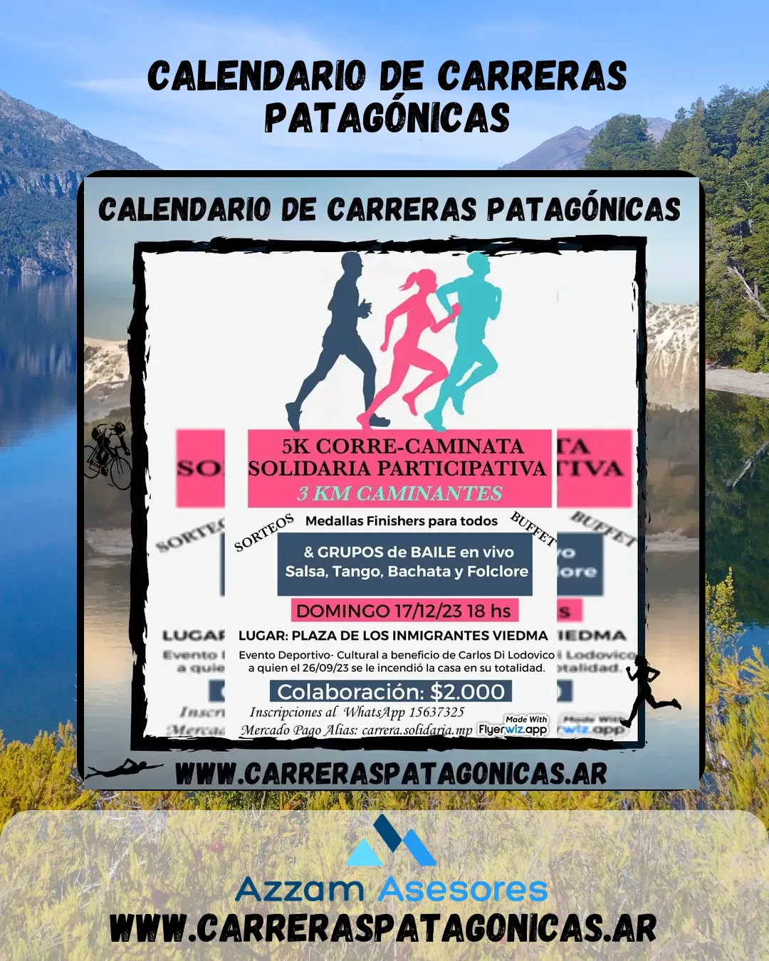 Flyer de Corre Caminata Solidaria 2023