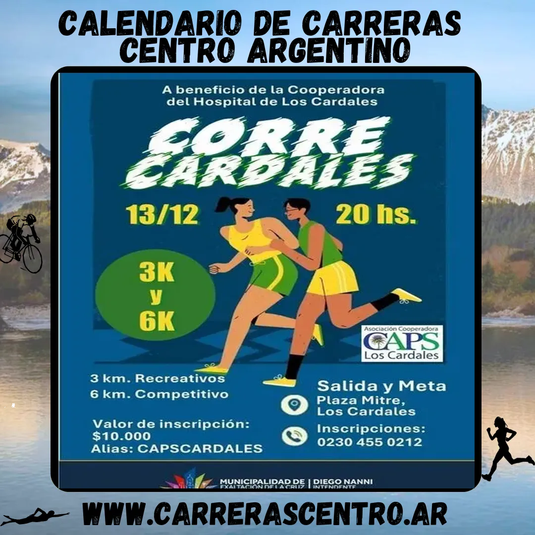 Flyer de Corre Cardales 2025