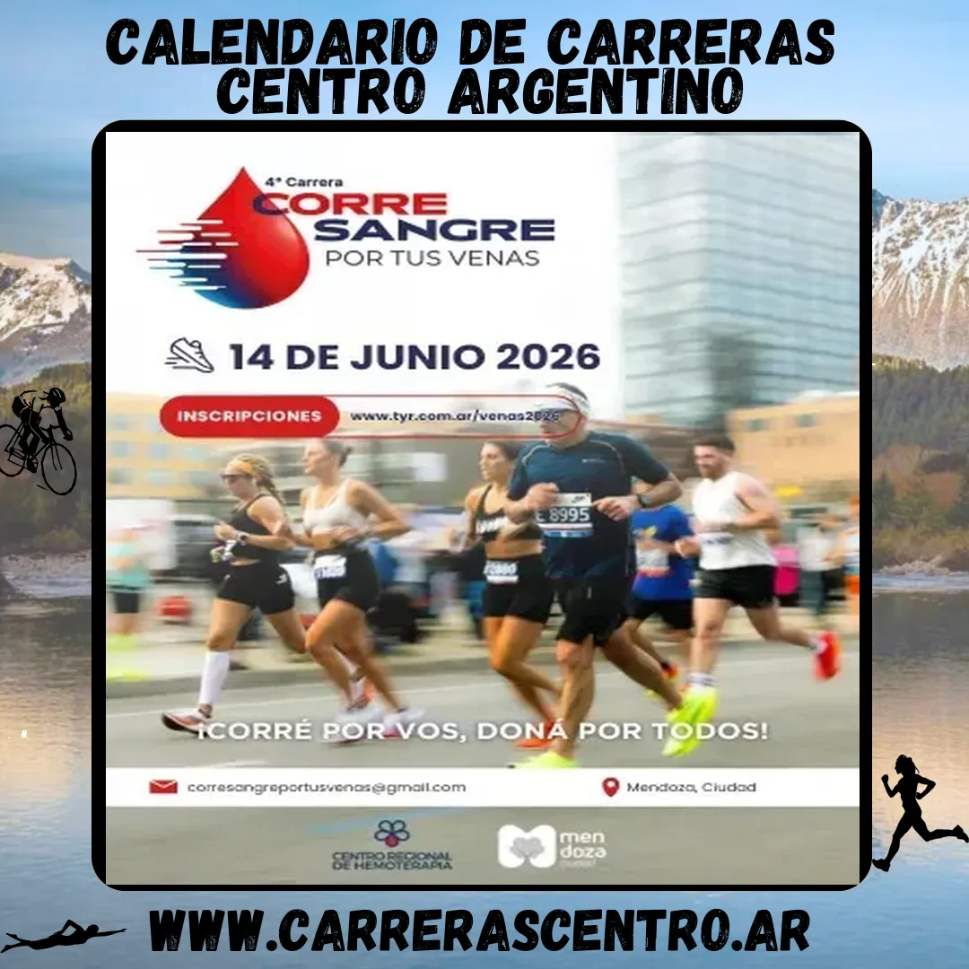 Flyer de Corre Sangre por tus Venas 2026