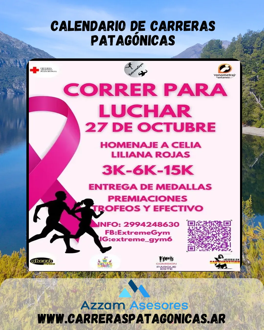 Flyer de Correr para Luchar 2024