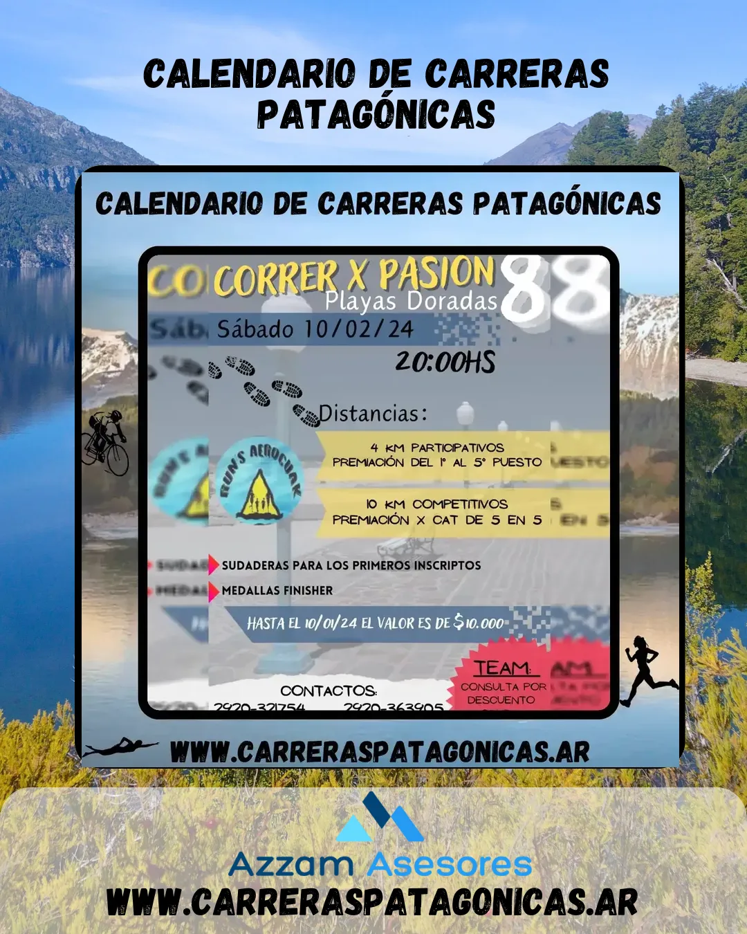 Flyer de Correr X Pasión 2024