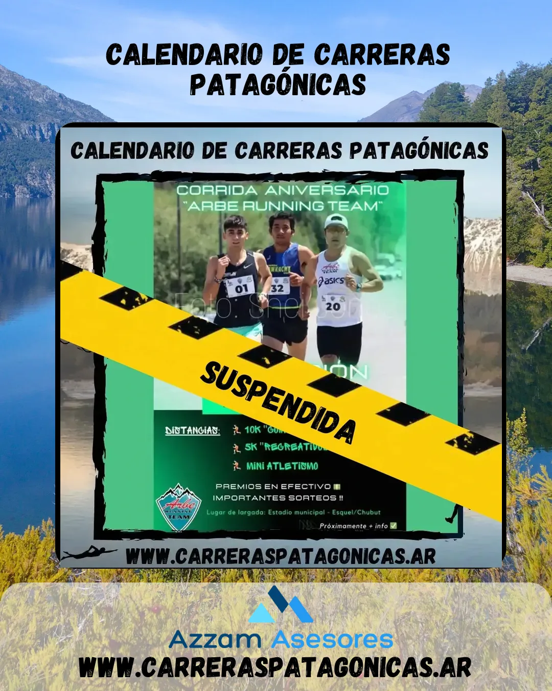 Flyer de Corrida Aniversario «Arbe Running Team» 2023