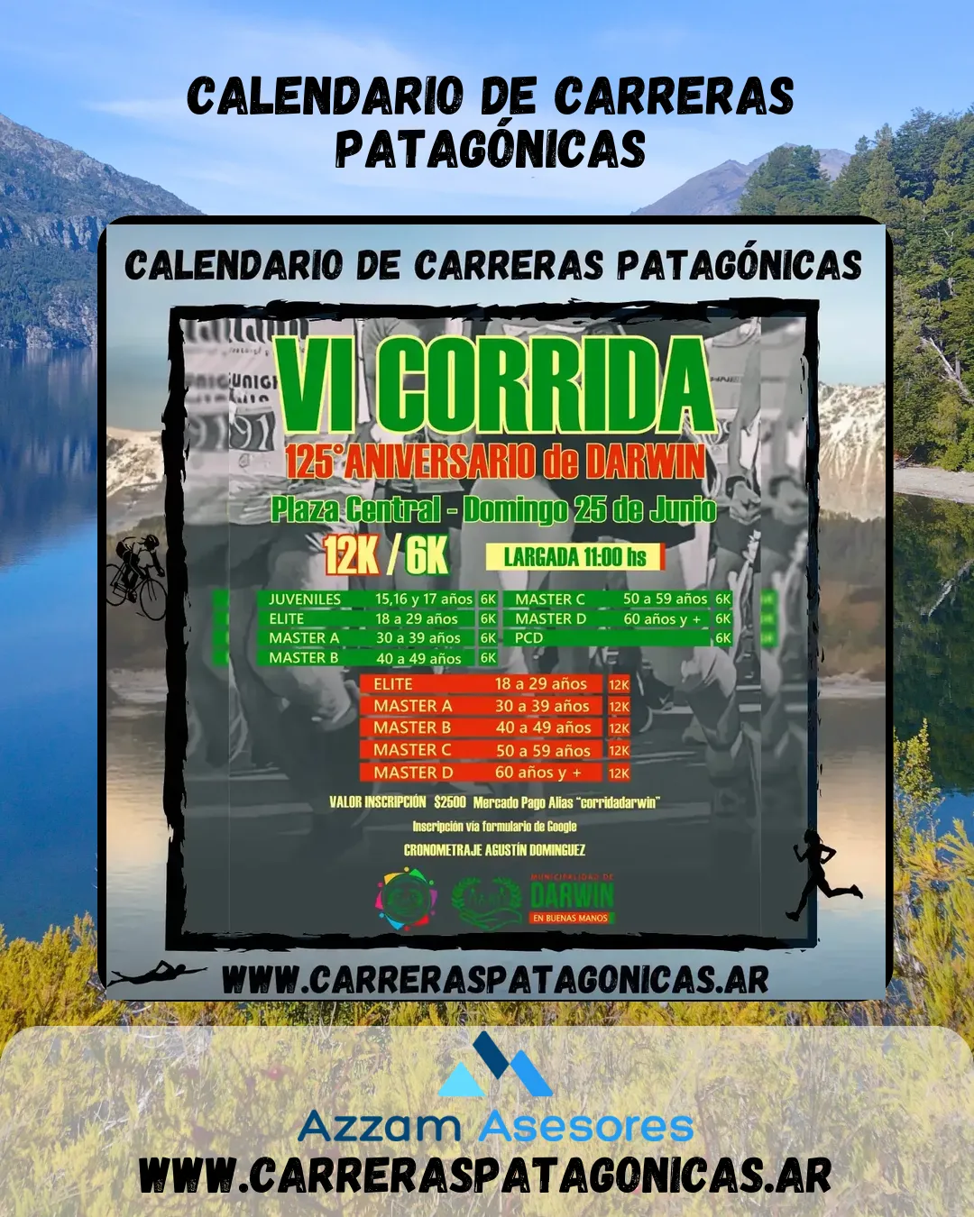 Flyer de Corrida Aniversario Darwin 2023