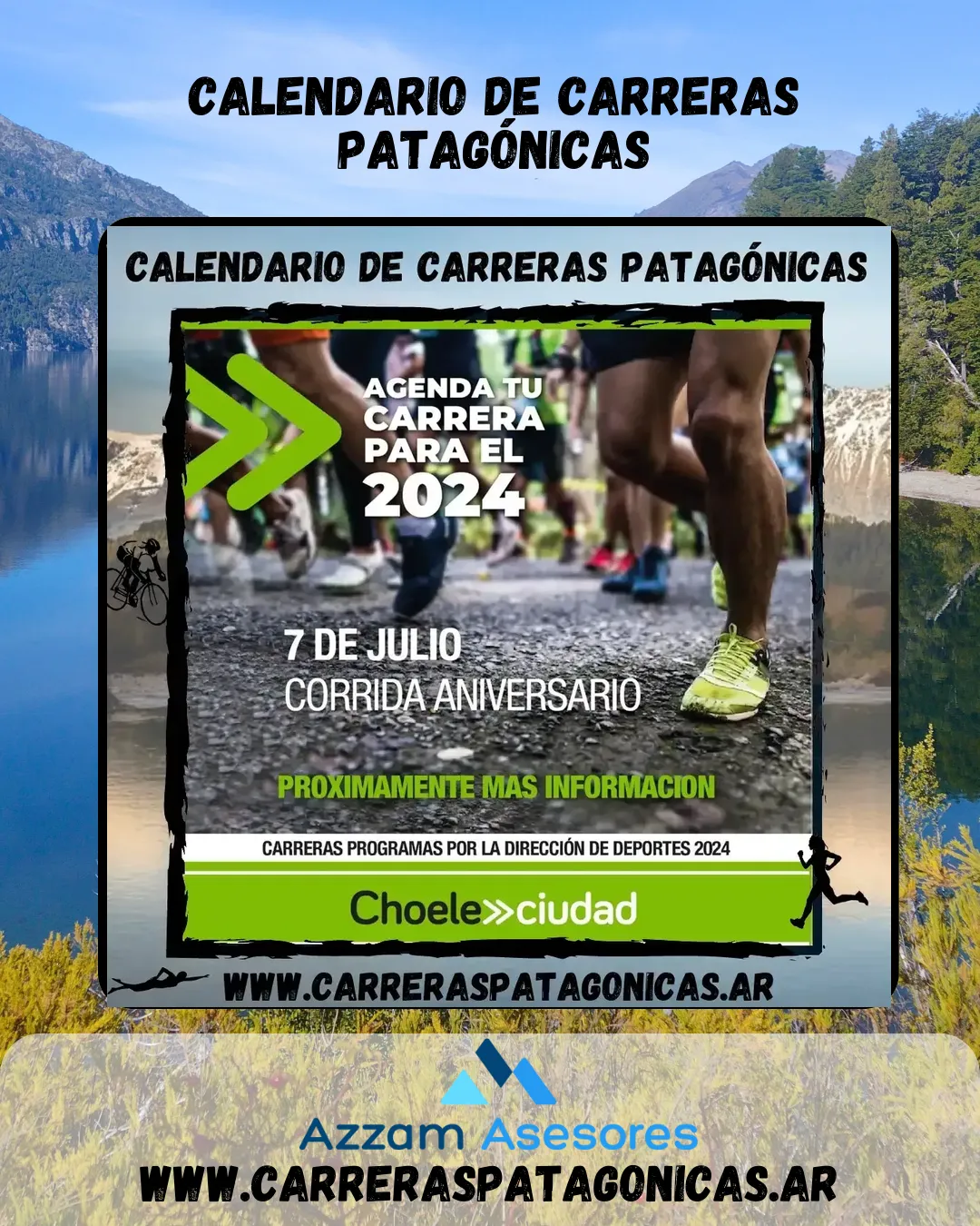 Flyer de Corrida Aniversario 2024