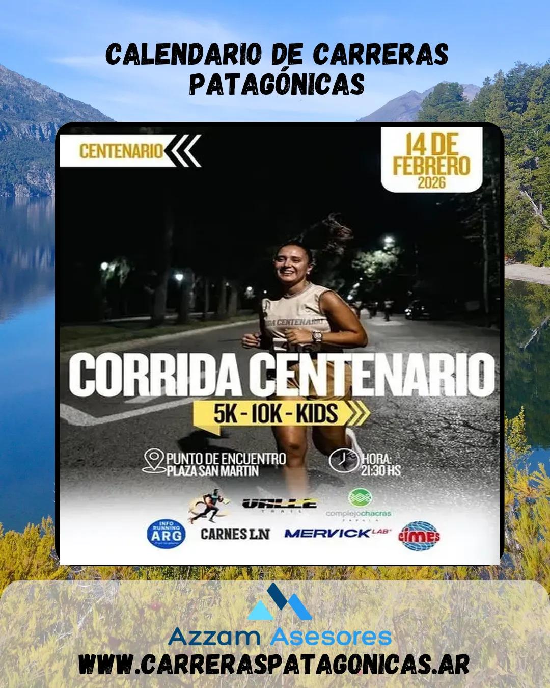 Flyer de Corrida de Centenario 2026