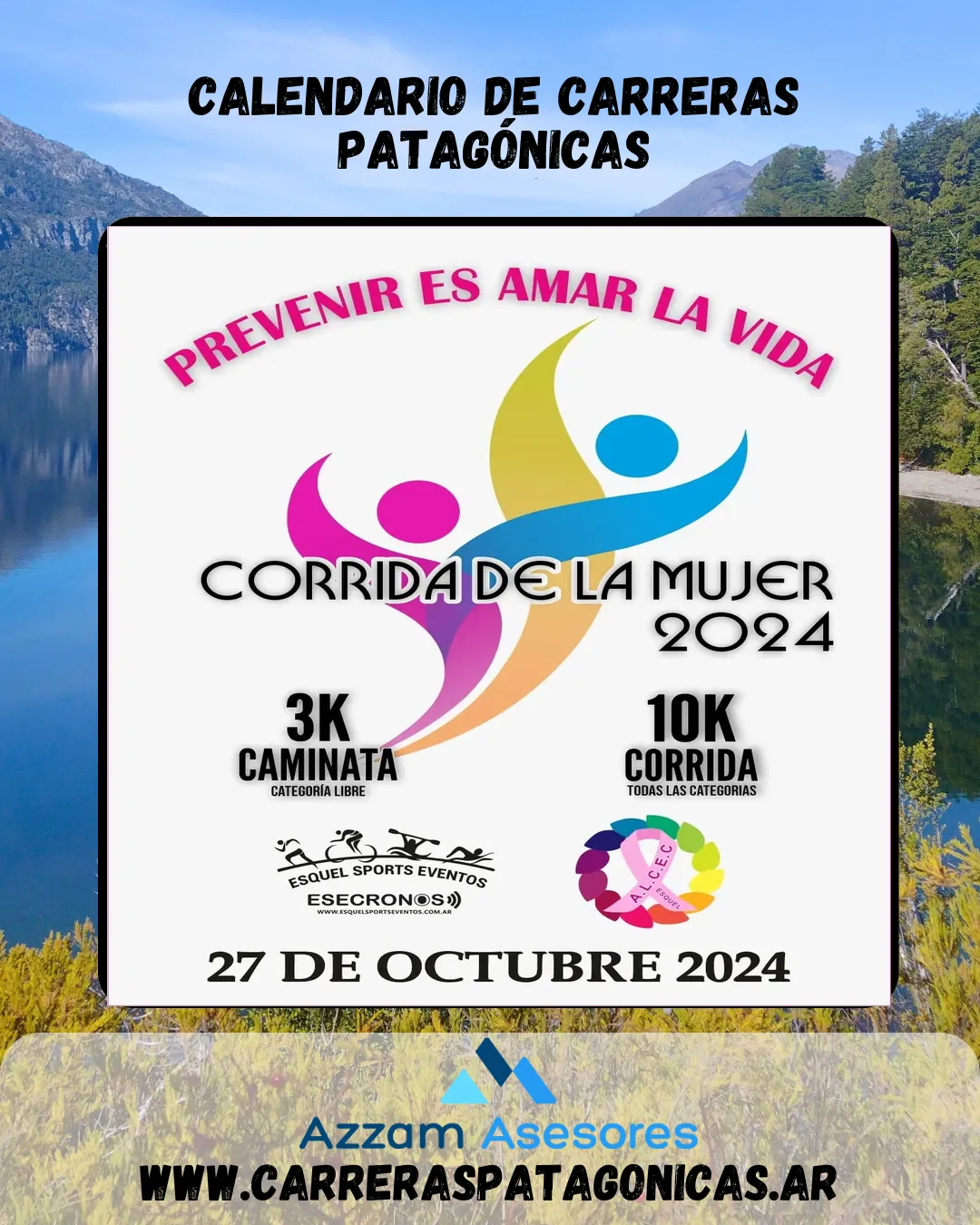 Flyer de Corrida de la Mujer 2024