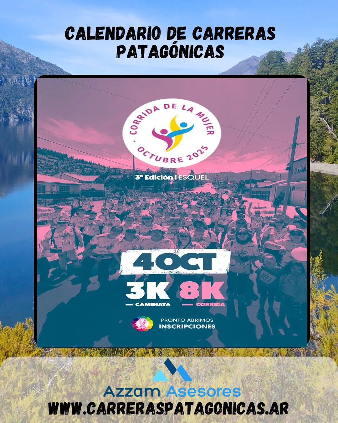 Flyer de Corrida de la Mujer 2025