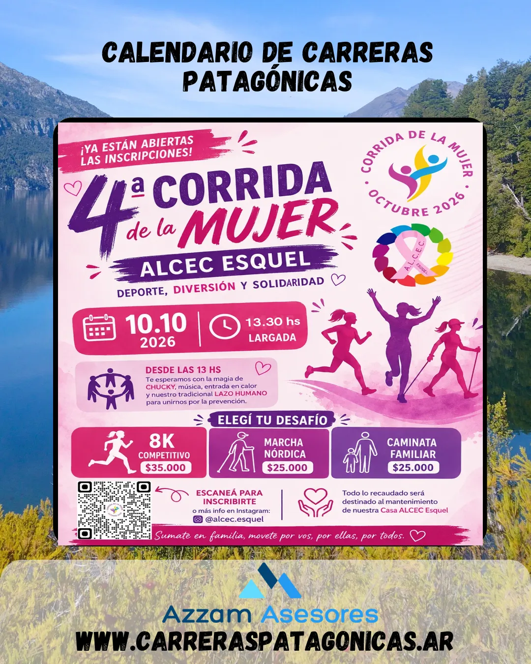 Flyer de Corrida de la Mujer 2026