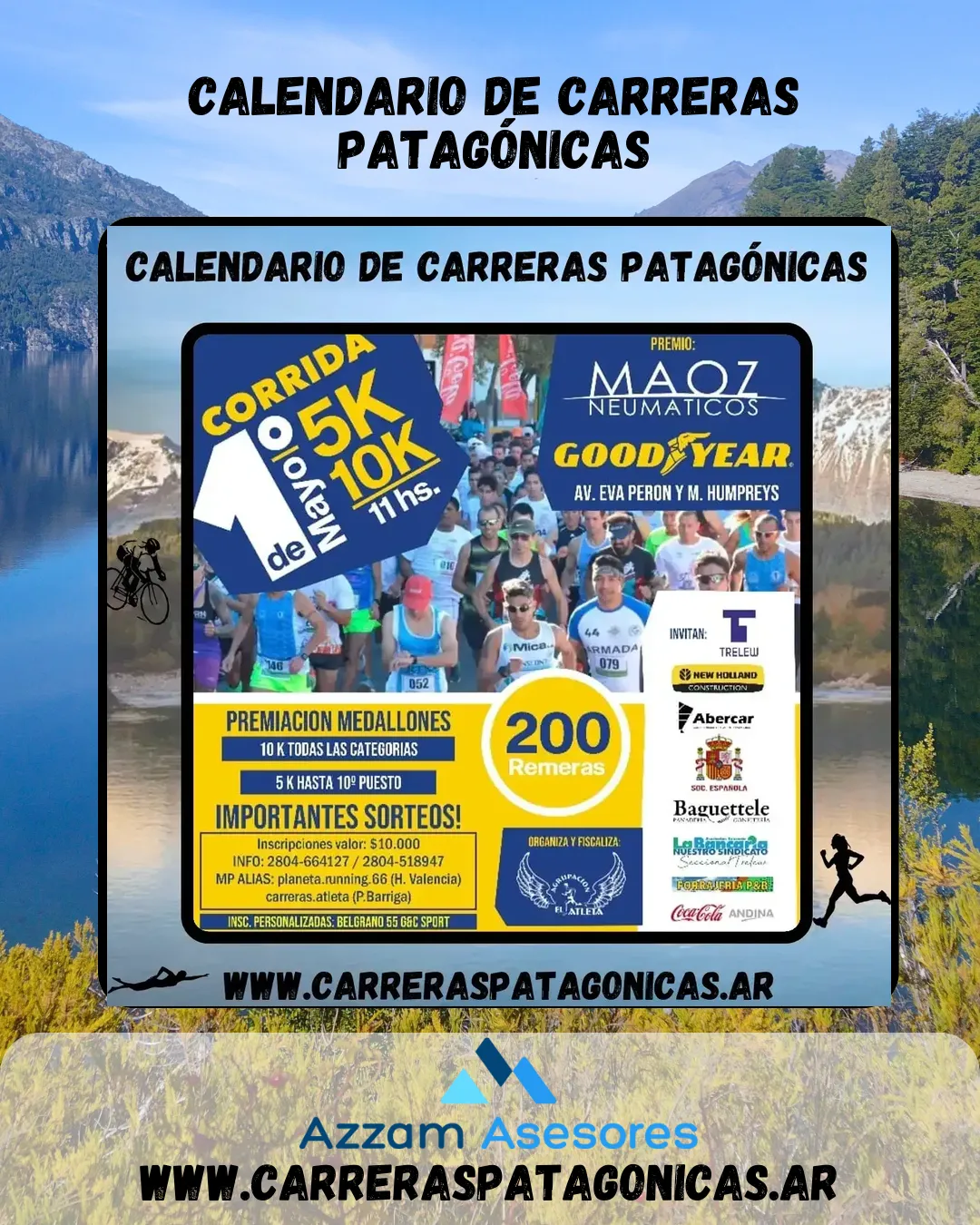 Flyer de Corrida de Los Trabajadores 2024