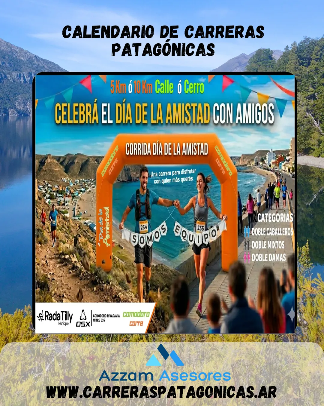 Flyer de CORRIDA DÍA DE LA AMISTAD 2026