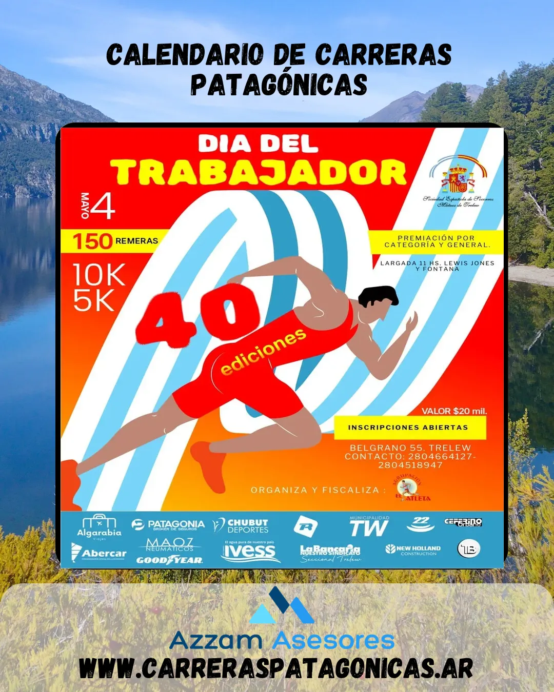 Flyer de CORRIDA DÍA DEL TRABAJADOR 2025