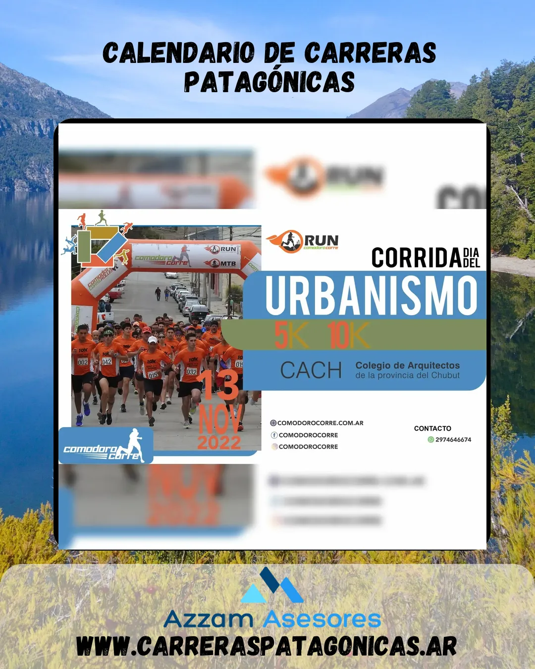 Flyer de Corrida Día del Urbanismo 2022